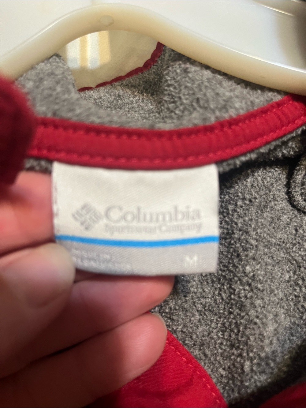 Men’s Columbia Gray Fleece Pullover, Alabama log embroidery - Picture 4 of 5